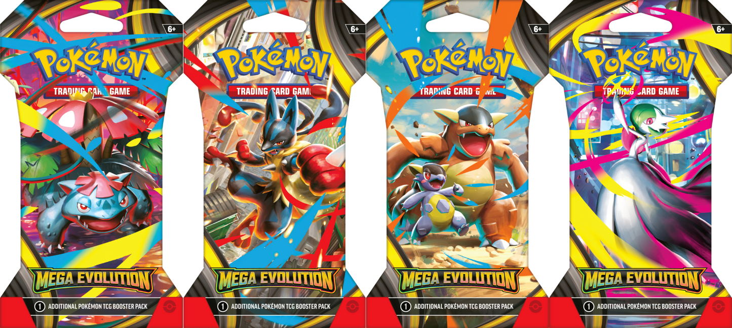 ME01 Mega Evolution Sleeved Booster SKU POK100551